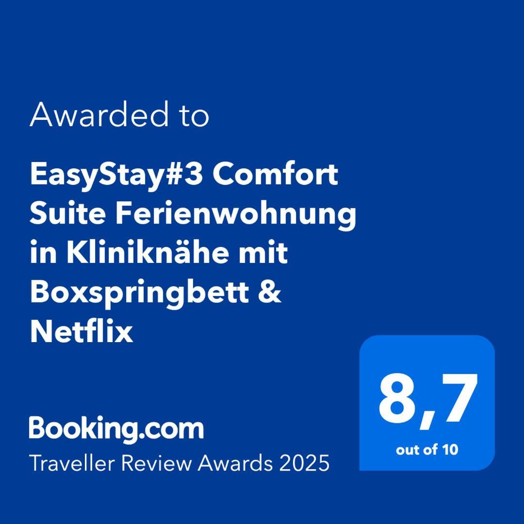 Easystay#3 Comfort Suite Ferienwohnung In Kliniknaehe Mit Boxspringbett & Netflix บาดเอินเฮาเซน ภายนอก รูปภาพ